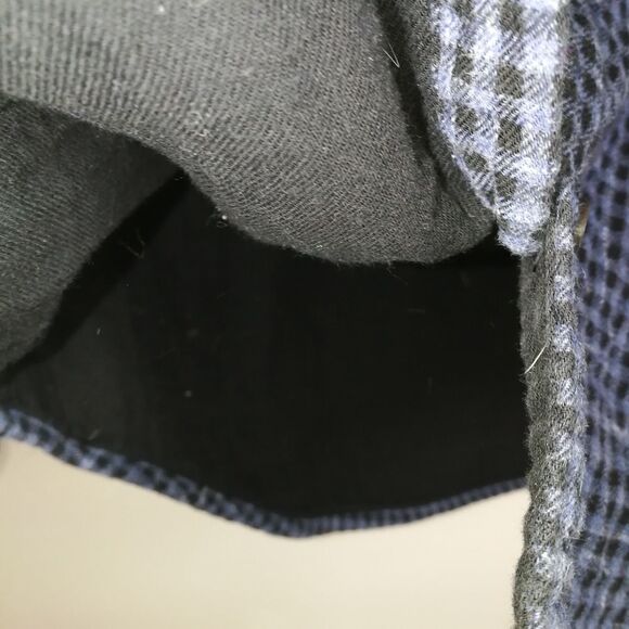 Men PENGUIN Check Gingham Blue Lined Preppy Heritage Slim Fit Shirt Size Medium - Picture 7 of 14